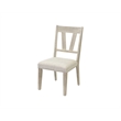 Pemberly Row Two Wood Farmhouse Kitchen Table Chairs Dining Seats in Brown