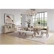 Pemberly Row Two Wood Farmhouse Kitchen Table Chairs Dining Seats in Brown