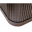 Pemberly Row Wood Dining Sideboard Dining Storage Fully Assembled in Brown