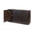 Pemberly Row Wood Dining Sideboard Dining Storage Fully Assembled in Brown