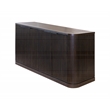 Pemberly Row Wood Dining Sideboard Dining Storage Fully Assembled in Brown