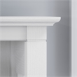 Pemberly Row Coastal Wood 5-Shelf Bookcase in Pure White Oak