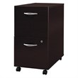 Pemberly Row 2-Drawer Mobile File Cabinet in Mocha Cherry - Engineered Wood