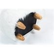 Pemberly Row Farmhouse Harry the Cow Storage Ottoman in White Fur