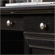 Pemberly Row Engineered Wood Executive Desk in Wind Oak Finish