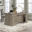 Pemberly Row Engineered Wood Executive Desk in Split Oak Finish