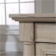 Pemberly Row Engineered Wood Executive Desk in Split Oak Finish