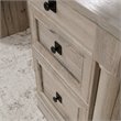 Pemberly Row Engineered Wood Executive Desk in Split Oak Finish