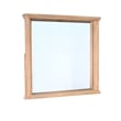 Pemberly Row Contemporary Natural Finish Wood Dresser Mirror