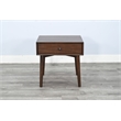 Pemberly Row Mid-Century Modern Wood Walnut Finish Nightstand