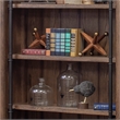 Pemberly Row 8' Tall Brown Ladder Bookshelf Wall with Storage Organizer Display