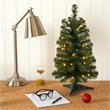 Pemberly Row 2ft Green Artificial Christmas Tree with 35 LED Lights