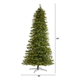 Pemberly Row 10ft Fir Natural Look Christmas Tree with 1050 Clear LED