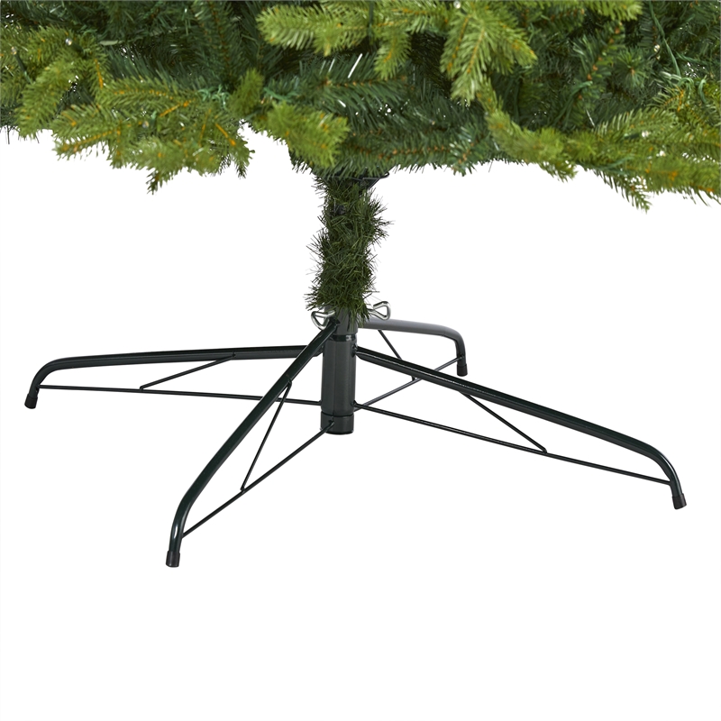 Pemberly Row 10ft Fir Natural Look Christmas Tree with 1050 Clear LED