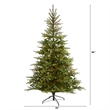 Pemberly Row 7ft Spruce Christmas Tree with 450 Clear Lights