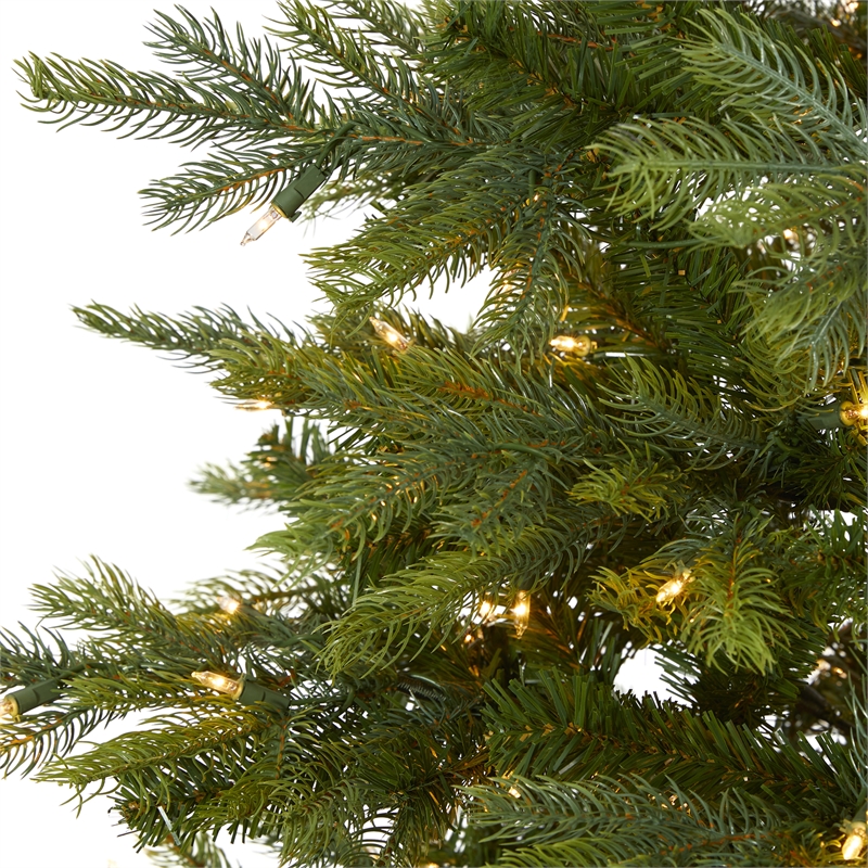 Pemberly Row 7ft Spruce Christmas Tree with 450 Clear Lights