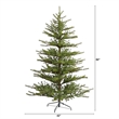 Pemberly Row Traditional 7ft Indoor Mountain Pine Christmas Tree