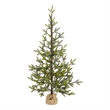 Pemberly Row 4ft Fir Natural Look Christmas Tree with 100 Clear LED