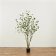 Pemberly Row Traditional 7ft Minimalist Citrus Artificial Tree in Green