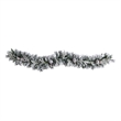 Pemberly Row 6ft Flocked Christmas Garland with Pine Cones & 35 Warm White LED