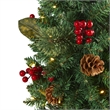 Pemberly Row 2ft Pine Pinecone and Berries Christmas Tree with 35 LED Lights