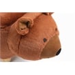 Pemberly Row Set of 2 Fabric Bear Storage Ottoman in Brown/Natural
