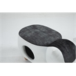 Pemberly Row Set of 2 Cat Condo Fabric Pet House Ottoman in Multi-Color