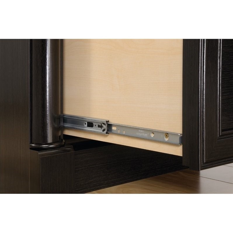 Pemberly Row Set of 2 L-Shaped Computer Desk & 2-Drawer Lateral File Cabinet