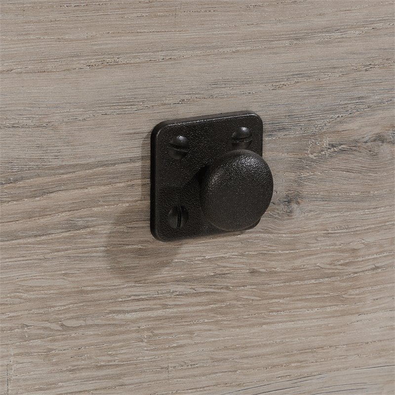 Pemberly Row Set of 3 Split Oak Bookcase & Lateral File Cabinet & Computer Desk