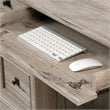 Pemberly Row Set of 2 2-Drawer Lateral File Cabinet & Executive Desk - Split Oak