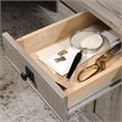 Pemberly Row Set of 2 Lateral File Cabinet & L-Shaped Computer Desk in Split Oak