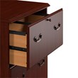 Pemberly Row Set of 3 5-Shelf Bookcase & Lateral File Cabinet & Executive Desk