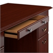 Pemberly Row Set of 3 5-Shelf Bookcase & Lateral File Cabinet & Executive Desk