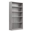 Pemberly Row Set of 2 5-Shelf Bookcase & L-Shaped Desk with Mobile File Cabinet