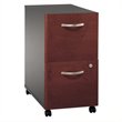 Pemberly Row Set of 2 2-Drawer Mobile File Cabinet & L-Shaped Desk with Drawers