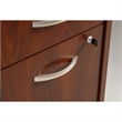 Pemberly Row Set of 2 2-Drawer Mobile File Cabinet & L-Shaped Desk with Drawers