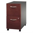 Pemberly Row Set of 2 2-Drawer Mobile File Cabinet & L-Shaped Desk with Drawers