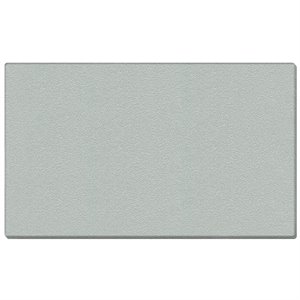 Pemberly Row Vinyl 4' x 12' Wrapped Edge Bulletin Board in Silver