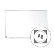 Pemberly Row Ceramic 4'x6' Magnetic Whiteboard with Aluminum Frame in White