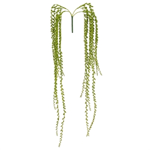 Pemberly Row 39&quot Contemporary Plastic Artificial Senecio Bush in Green