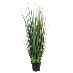 Pemberly Row Traditional 48&quot Artificial Potted Extra Full Green Grass