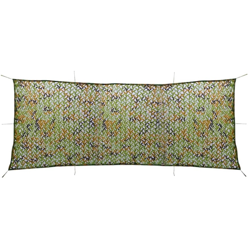 Pemberly Row 4.9'x13.1' Camouflage Net with Storage Bag in Green