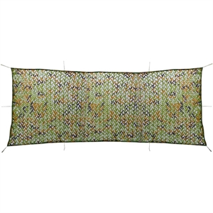 Pemberly Row 4.9'x13.1' Camouflage Net with Storage Bag in Green