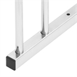 Pemberly Row 3 Bikes Galvanized Steel Bike Rack in Silver Finish