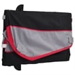 Pemberly Row Sturdy 99.2 lb Iron Bike Trailer in Black and Red