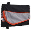 Pemberly Row Sturdy 99.2 lb Iron Bike Trailer in Black and Orange