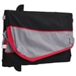 Pemberly Row Sturdy 99.2 lb Iron Bike Trailer in Black and Red
