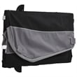 Pemberly Row Sturdy 99.2 lb Iron Bike Trailer in Black and Gray