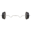 Pemberly Row Versatile 66.1lbs Barbell Set in Black - Star Locks Included