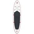 Pemberly Row Inflatable Stand Up Paddle Board Set in Red and White